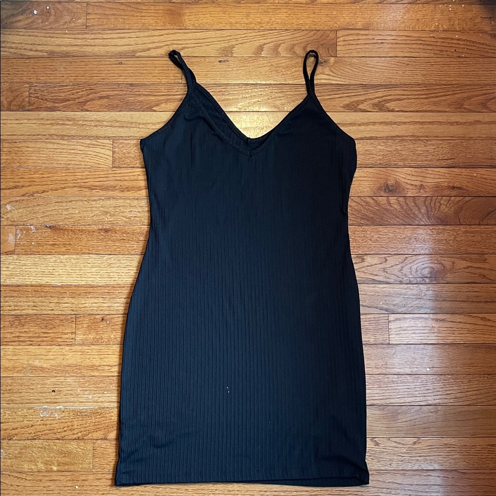 Heart Hips Ribbed Black Top